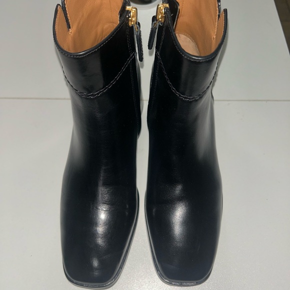 Tory Burch Black Everly Flat Leather Boot - Picture 2 of 7